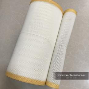 1mmx1mm White Color Polyester Square Hole Mesh Belt Food Filter Conveyor Belt